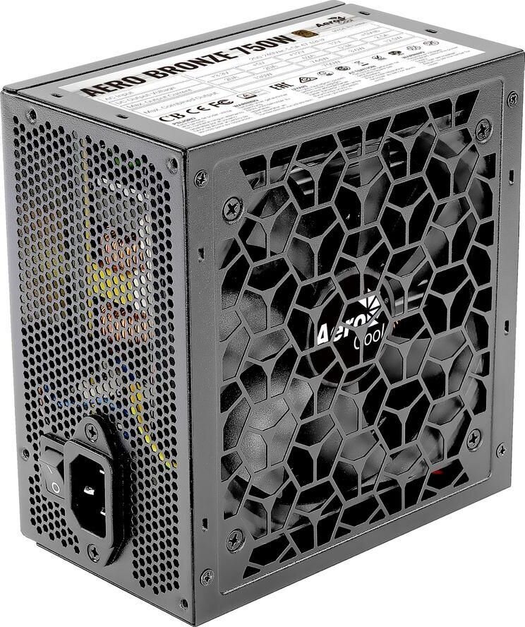 AeroCool Aero Bronze 750w 80 Plus Bronze kaina ir informacija | Maitinimo šaltiniai (PSU) | pigu.lt