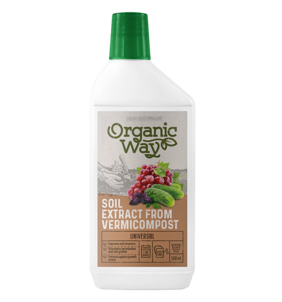 Organinis universalus biostimuliatorius „Organic Way” 500 ML kaina ir informacija | Augalų priežiūros priemonės | pigu.lt