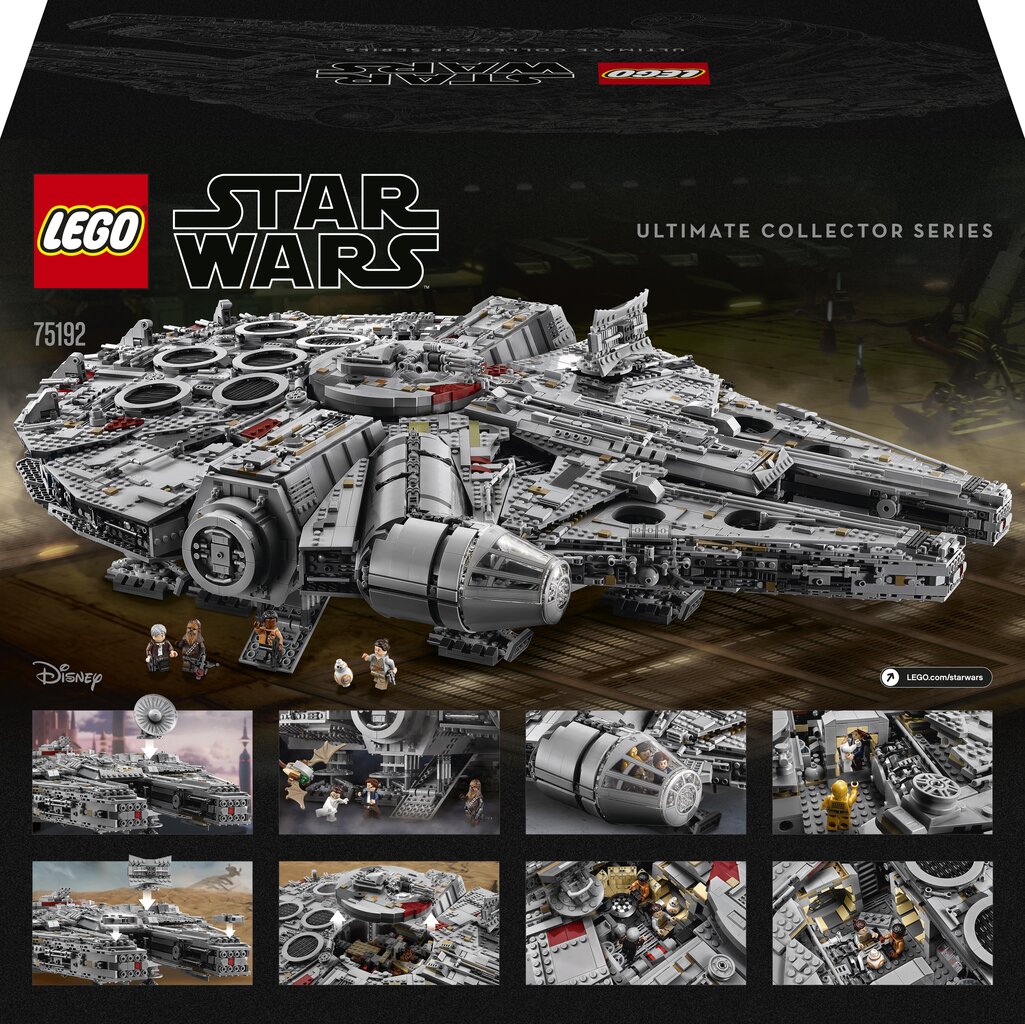 75192 LEGO® Star Wars Millennium Falcon цена и информация | Konstruktoriai ir kaladėlės | pigu.lt