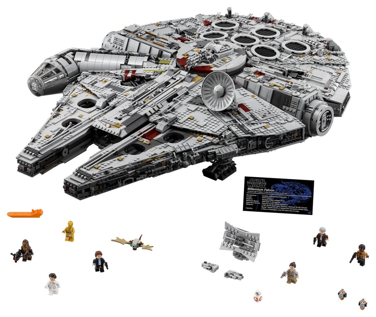 75192 LEGO® Star Wars Millennium Falcon kaina ir informacija | Konstruktoriai ir kaladėlės | pigu.lt