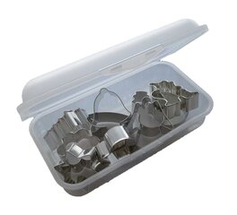 Формочки для пряников, в пластмассовой коробке, 10 шт. цена и информация | Формы, посуда для выпечки | pigu.lt
