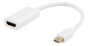 Deltaco DP-HDMI46, Mini DP/HDMI, 0.2 m kaina ir informacija | Kabeliai ir laidai | pigu.lt