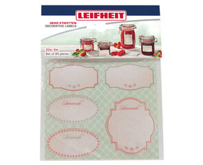 LEIFHEIT Hабор наклеек для баночек пастельный тона цена и информация | Посуда и принадлежности для консервирования | pigu.lt