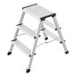 Sulankstoma kėdė-kopėčios D60 StandardLine / aliuminis / 2 x 3 pakopos kaina ir informacija | Buitinės kopėčios, rampos | pigu.lt