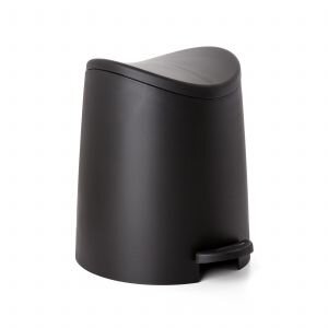 Šiukšlių dėžė su pedalu voniai Standard, juoda, 3 l kaina ir informacija | Šiukšliadėžės | pigu.lt