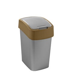 Atliekų kibiras Flip Bin 25L sidabrinis/rudas kaina ir informacija | Šiukšliadėžės | pigu.lt