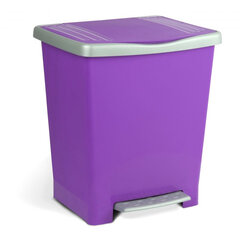 Šiukšliadėžė su pedalu Millenium, 23 l, violetinė kaina ir informacija | Šiukšliadėžės | pigu.lt