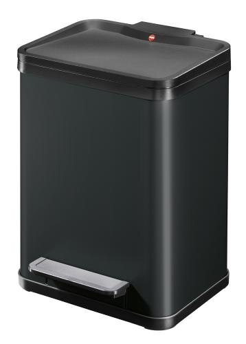 Atliekų konteineris uno Plus M, 17L, juodas kaina ir informacija | Šiukšliadėžės | pigu.lt