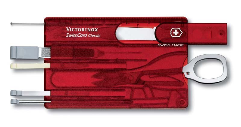 Šveicariška kortelė Victorinox Swisscard Classic kaina ir informacija | Turistiniai peiliai, daugiafunkciniai įrankiai | pigu.lt