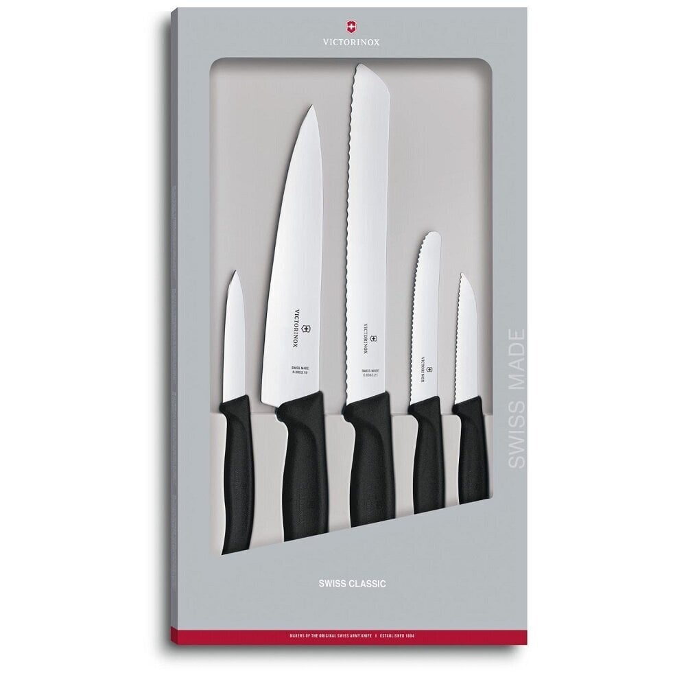 Peilių rinkinys Victorinox Swiss Classic, 5 vnt. цена и информация | Virtuvės įrankiai | pigu.lt