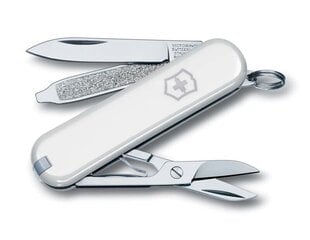 Нож-брелок VICTORINOX Classic Sd, белый цена и информация | Туристические ножи, многофункциональные приборы | pigu.lt