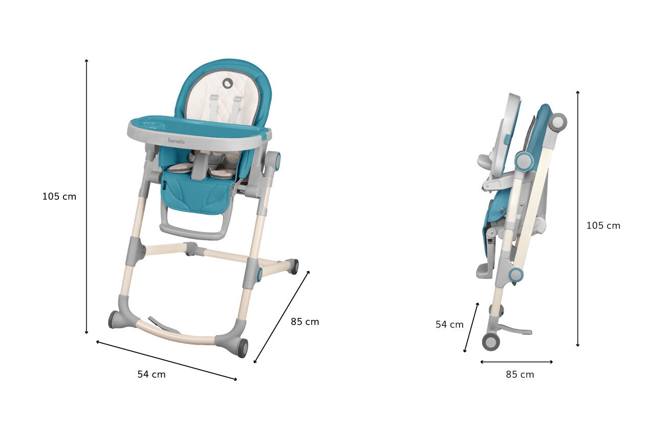 Maitinimo kėdutė Lionelo Cora Ocean kaina ir informacija | Maitinimo kėdutės | pigu.lt