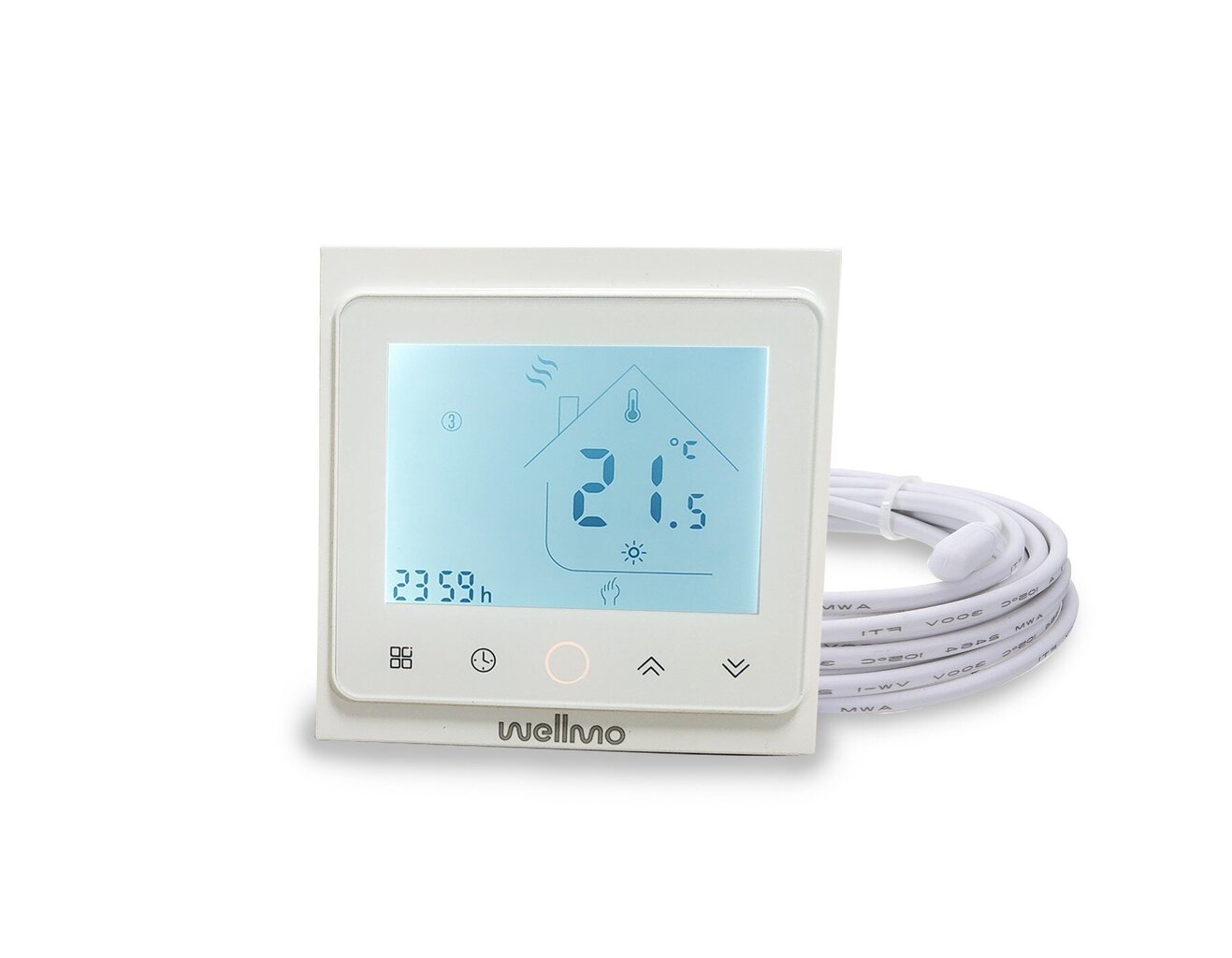 Grindinio šildymo tinklelis Wellmo MAT (dydis 2 m2) + programuojamas termostatas Wellmo WTH-51.36 NEW kaina ir informacija | Grindų ir veidrodžių šildymo kilimėliai | pigu.lt