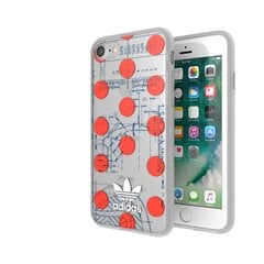 Adidas OR Clear Case 70S iPhone SE 2020| 6|6s|7|8 | SE 2022 czerwony|red 28494 цена и информация | Чехлы для телефонов | pigu.lt