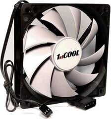 1stCOOL F12-BLACK-WHITE цена и информация | Компьютерные вентиляторы | pigu.lt
