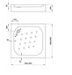 Deante dušo padėklas kvadratinis Corner 80x80, 90x90 cm kaina ir informacija | Dušo padėklai | pigu.lt