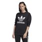 Džemperis moterims Adidas Trefoil Crew, juodas цена и информация | Džemperiai moterims | pigu.lt