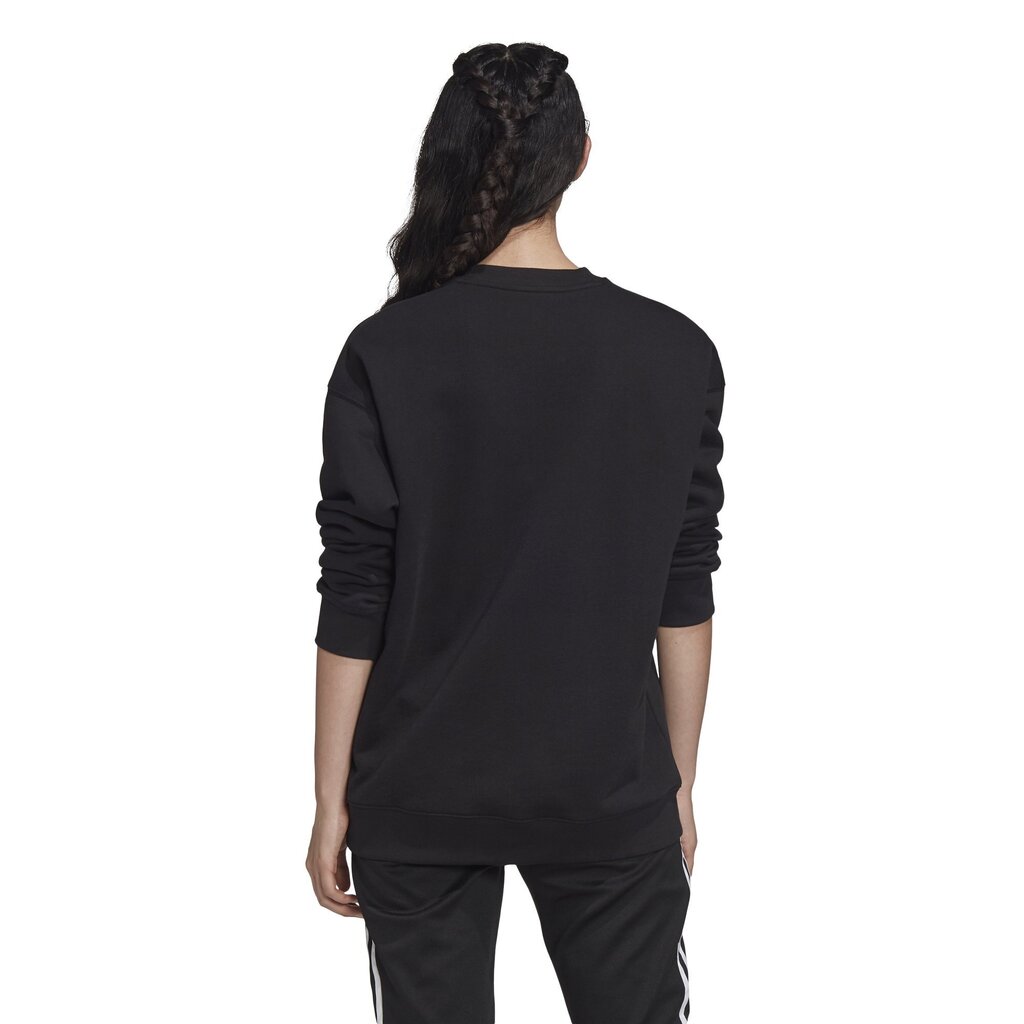 Džemperis moterims Adidas Trefoil Crew, juodas kaina ir informacija | Džemperiai moterims | pigu.lt