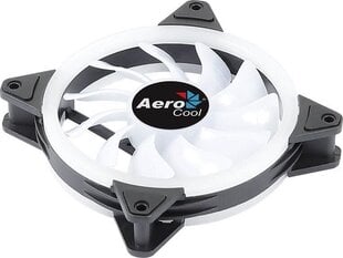 Вентилятор в корпусе Aerocool AE-CFDUO14 1000 rpm (Ø 14 cm) RGB цена и информация | Компьютерные вентиляторы | pigu.lt