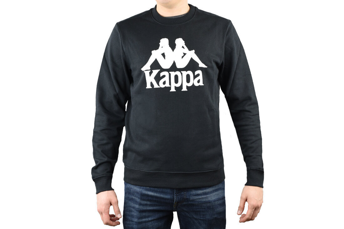 Džemperis vyrams Kappa Sertum Rn Sweatshirt 703797-19-4006, juodas цена и информация | Džemperiai vyrams | pigu.lt