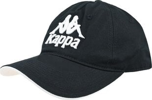 Кепка мужская Kappa Vendo Cap 707391-19-4006, черная цена и информация | Мужские шарфы, шапки, перчатки | pigu.lt