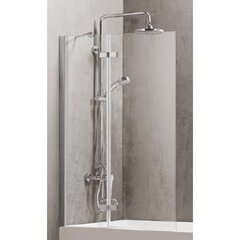 Sienelė vonios D6221 80x150 skaidri kaina ir informacija | Euroliux Vonios kambario įrangos priedai | pigu.lt