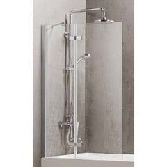 Настенная панель для ванной D6221 90x150 прозрачная цена и информация | Аксессуары для ванн, душевых кабин | pigu.lt