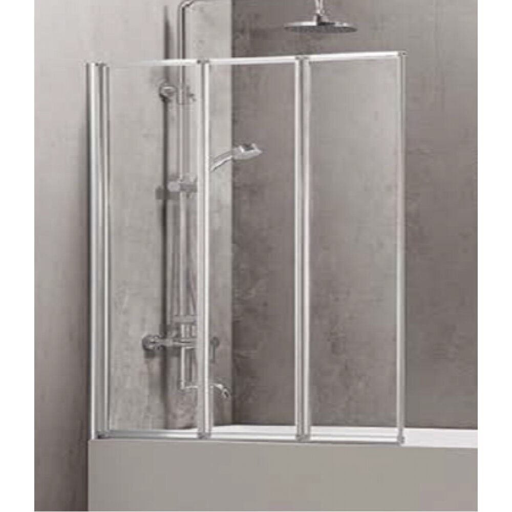 Sienelė vonios C6433 120x150 skaidri kaina ir informacija | Priedai vonioms, dušo kabinoms | pigu.lt