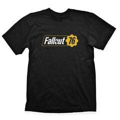 T-Shirt Fallout 76 Logo, Black Size S цена и информация | Атрибутика для игроков | pigu.lt