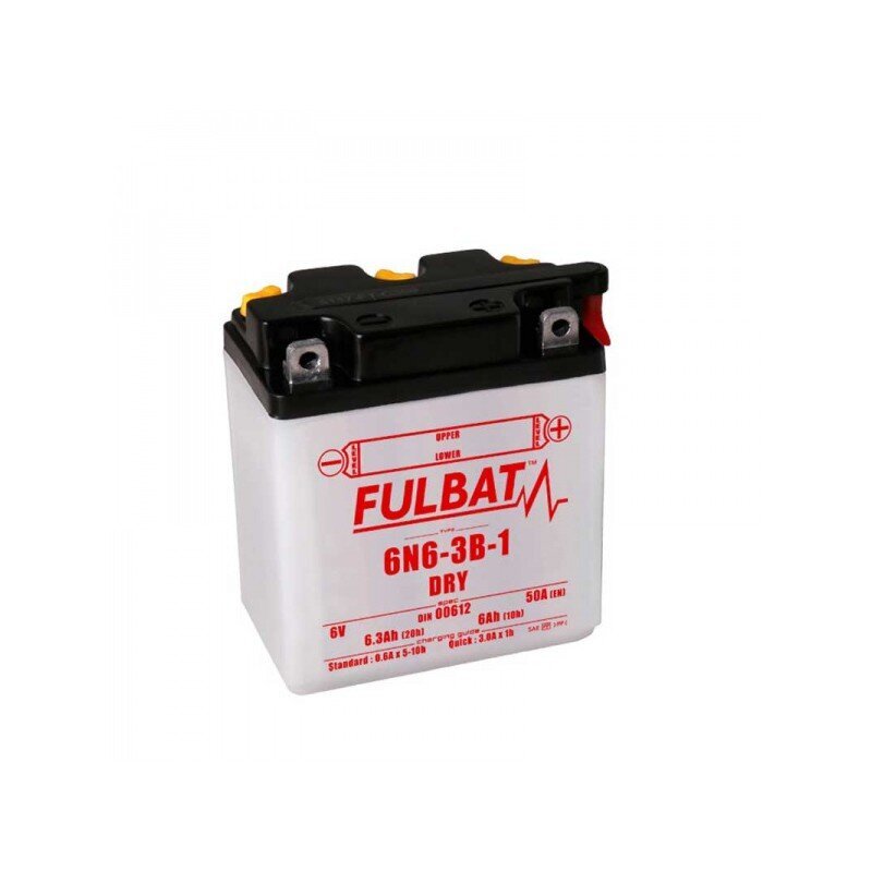 Akumuliatorius Fulbat 6N6-3B-1, 6.3 Ah 50 A EN 6V kaina ir informacija | Moto akumuliatoriai | pigu.lt