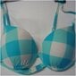 Maudymosi liemenėlė Hunkemoller Aqua blue check kaina ir informacija | Maudymosi kostiumėliai | pigu.lt