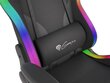 Žaidimų kėdė Genesis Trit 600 RGB su apšvietimu, juoda kaina ir informacija | Biuro kėdės | pigu.lt