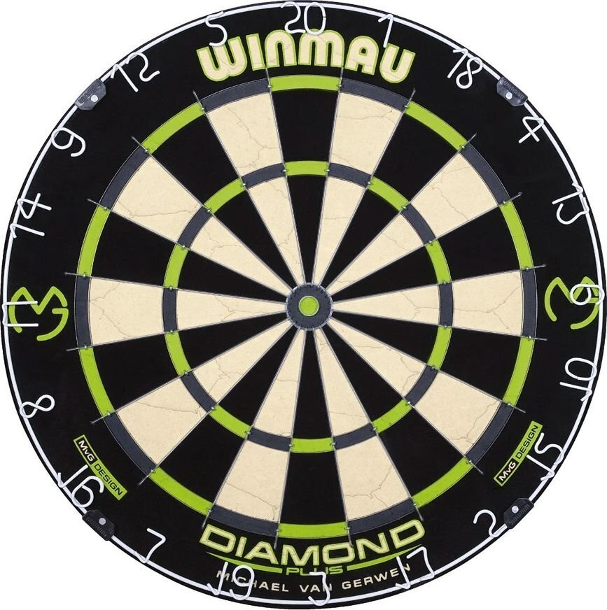 Smiginio taikinys Winmau, 45 cm, baltas/juodas kaina ir informacija | Smiginis | pigu.lt