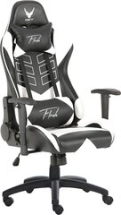 Biuro kėdė Varr Flash, juoda/balta kaina ir informacija | Biuro kėdės | pigu.lt