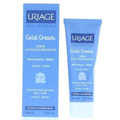 Maitinamasis veido ir kūno kremas Uriage Bebe 1st Cold Cream T 75ml kaina ir informacija | Kosmetika vaikams ir mamoms | pigu.lt