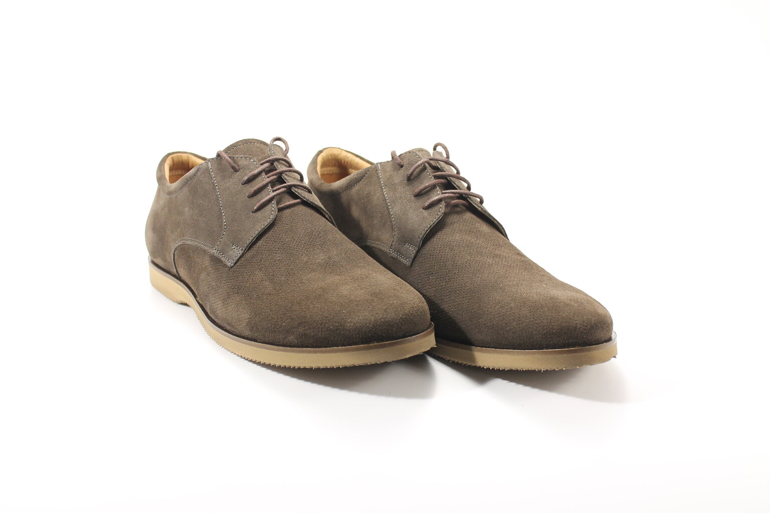Zomšiniai batai vyrams DOMENO, rudi kaina ir informacija | Vyriški batai | pigu.lt