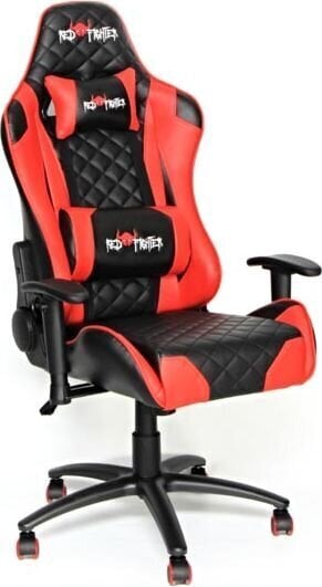 Žaidimų kėdė Red Fighter C1, juoda/raudona kaina ir informacija | Biuro kėdės | pigu.lt