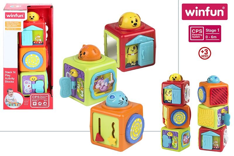 Lavinamieji kubeliai mažyliams art.0613 WinFun kaina ir informacija | Žaislai kūdikiams | pigu.lt