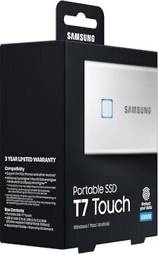 Samsung SSD T7 1TB (MU-PC1T0S/WW) kaina ir informacija | Išoriniai kietieji diskai (SSD, HDD) | pigu.lt