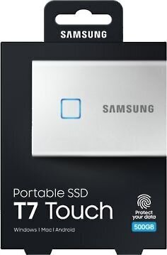 Samsung SSD T7 1TB (MU-PC1T0S/WW) kaina ir informacija | Išoriniai kietieji diskai (SSD, HDD) | pigu.lt