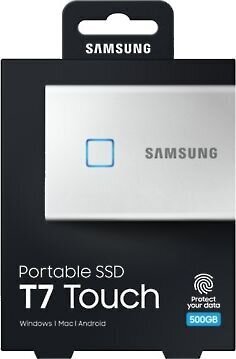 Samsung SSD T7 500GB (MU-PC500S/WW) kaina ir informacija | Išoriniai kietieji diskai (SSD, HDD) | pigu.lt