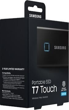 Samsung SSD T7 500GB (MU-PC500K/WW) kaina ir informacija | Išoriniai kietieji diskai (SSD, HDD) | pigu.lt