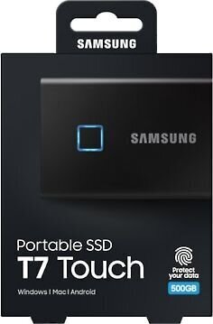 Samsung SSD T7 500GB (MU-PC500K/WW) kaina ir informacija | Išoriniai kietieji diskai (SSD, HDD) | pigu.lt