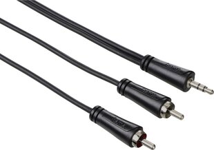 Hama, Aux 3.5 mm/RCA, 0.75 m kaina ir informacija | Kabeliai ir laidai | pigu.lt