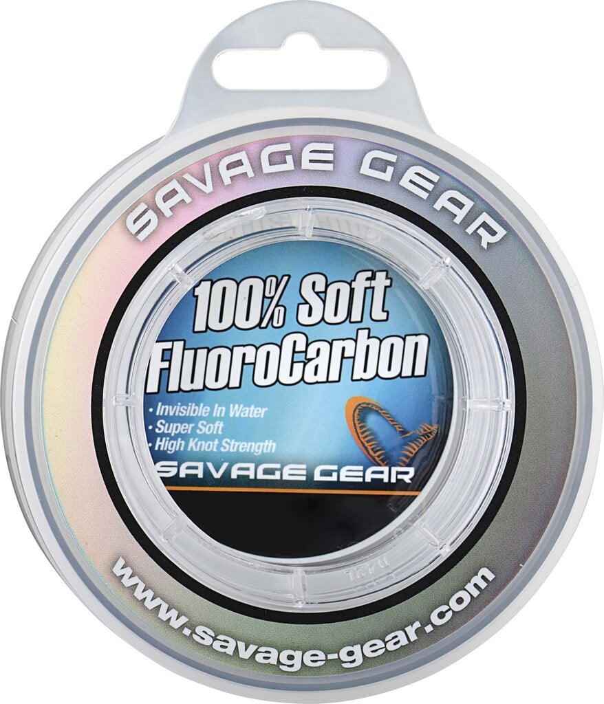 Valas Savage Gear Soft Fluoro Carbon, 0.30 mm, 50 m, 6 kg kaina ir informacija | Valai | pigu.lt