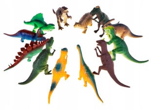 Dinozaurų figūrėlių rinkinys JIn, 12 vnt kaina ir informacija | Lavinamieji žaislai | pigu.lt
