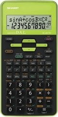 Калькулятор Sharp EL-531TH, зеленый цена и информация | Kanceliarinės prekės | pigu.lt