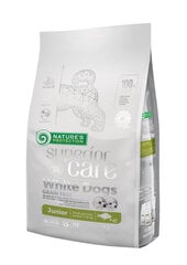 Nature's Protection Superior Care White Dogs Grain Free White Fish Junior Small and Mini Breeds mažų veislių balto kailio jaunų šunų pašaras, 1,5 kg kaina ir informacija | Nature's Protection Gyvūnų prekės | pigu.lt