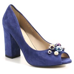 Zomšiniai batai moterims Kaniowski, mėlyni kaina ir informacija | Bateliai moterims | pigu.lt