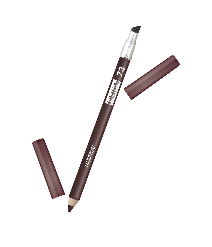 Akių kontūro pieštukas Pupa Multiplay Triple - Purpose 1,2 g, 73 Rosewood Brown kaina ir informacija | Akių šešėliai, pieštukai, blakstienų tušai, serumai | pigu.lt